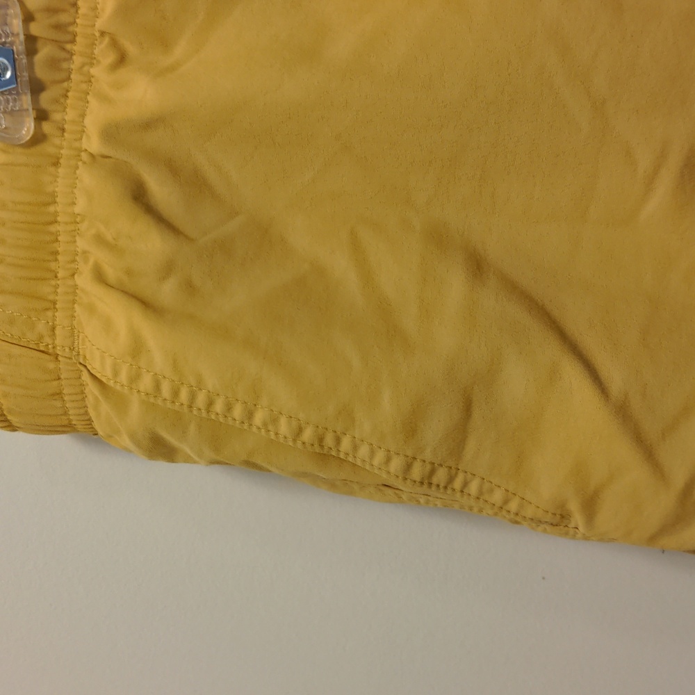 LLBean Men's Size XL Elastic Waist Drawstring Liner Yellow Swim Trunks - Picture 3 of 13